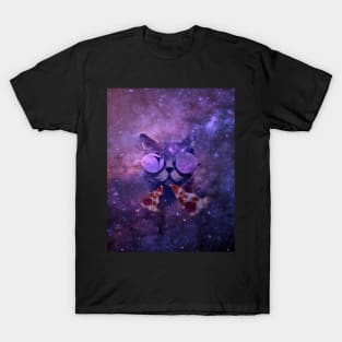 Pizza cool Cat in Space T-Shirt